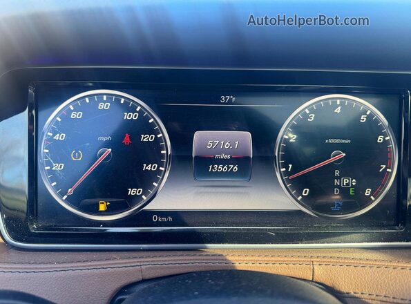 WDDUG8CB4HA316277 2017 MERCEDES-BENZ S White Widok zestawu wskaźników