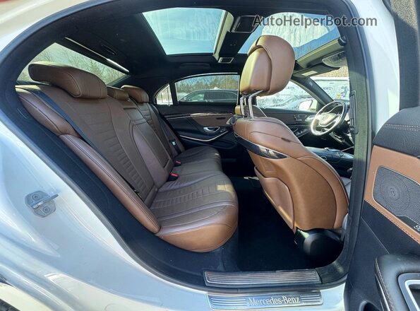 WDDUG8CB4HA316277 2017 MERCEDES-BENZ S White Widok wnętrza z przodu