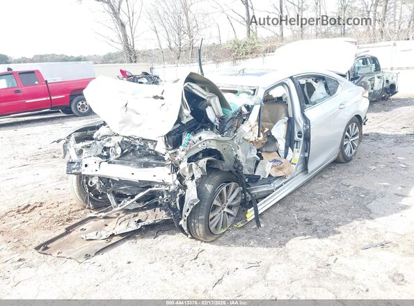 58ABZ1B11KU050481 2019 LEXUS ES 350 Silver Առջևի ձախ երեք քառորդ տեսարան