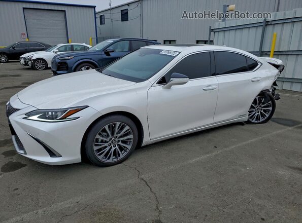 58ADA1C19MU002129 2021 LEXUS ES White Vista tres cuartos delantera izquierda