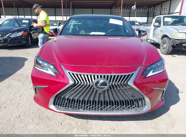 58AFZ1B19MU083653 2021 LEXUS ES 350 Red Vista del cuadro de instrumentos