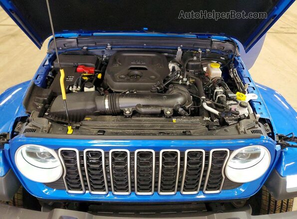 1C4PJXEN1SW644941 2025 JEEP WRANGLER Blue Widok komory silnika