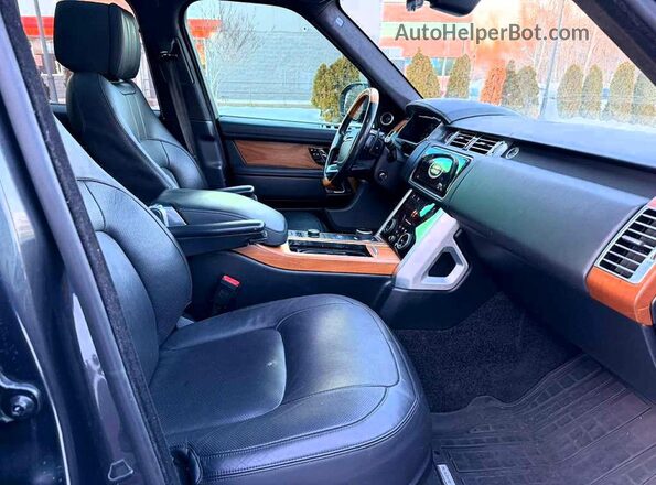 SALGS2RE1JA393000 2018 LAND ROVER RANGE ROVER Black Widok wnętrza z tyłu