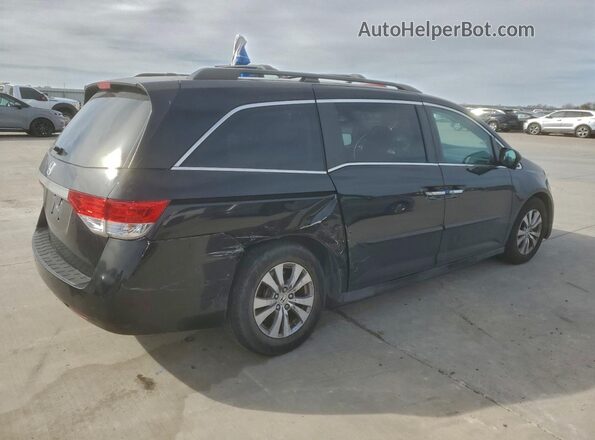 5FNRL5H61HB021053 2017 HONDA ODYSSEY Black Задня права чверть
