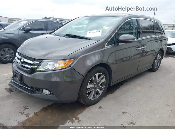 5FNRL5H94GB090098 2016 HONDA ODYSSEY Gray Vista tres cuartos delantera izquierda