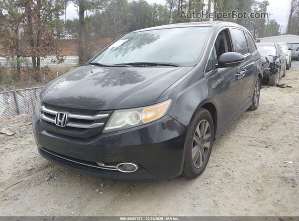 5FNRL5H99GB164633 2016 HONDA ODYSSEY Черный Передняя левая четверть