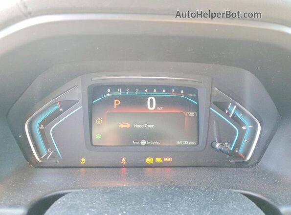 5FNRL6H25KB023589 2019 HONDA ODYSSEY Gray Widok zestawu wskaźników