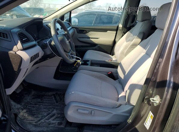 5FNRL6H25KB023589 2019 HONDA ODYSSEY Gray Widok wnętrza z przodu