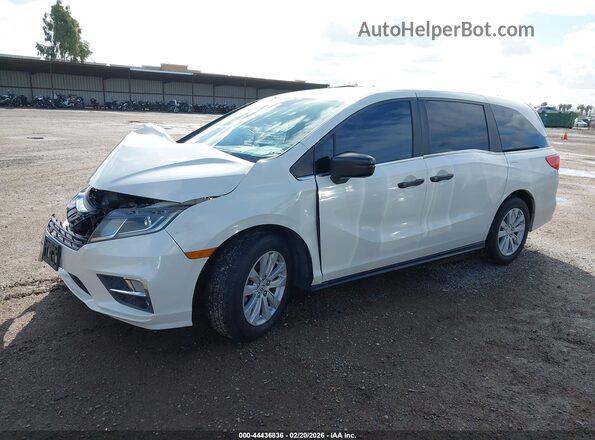 5FNRL6H28KB006530 2019 HONDA ODYSSEY Белый Передняя левая четверть