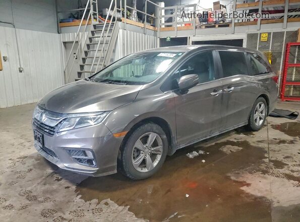 5FNRL6H55JB048436 2018 HONDA ODYSSEY Gray წინა მარცხენა ხედი სამი მეოთხედიდან