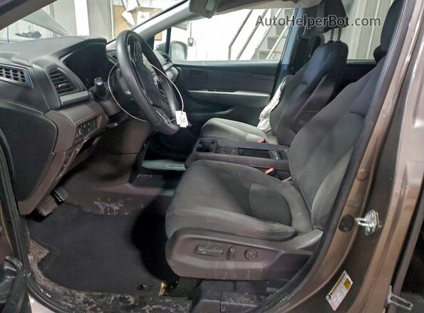 5FNRL6H55JB048436 2018 HONDA ODYSSEY Gray წინა სალონის ხედი