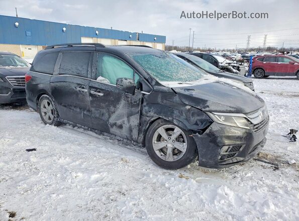 5FNRL6H57KB115491 2019 HONDA ODYSSEY Black Передня права чверть