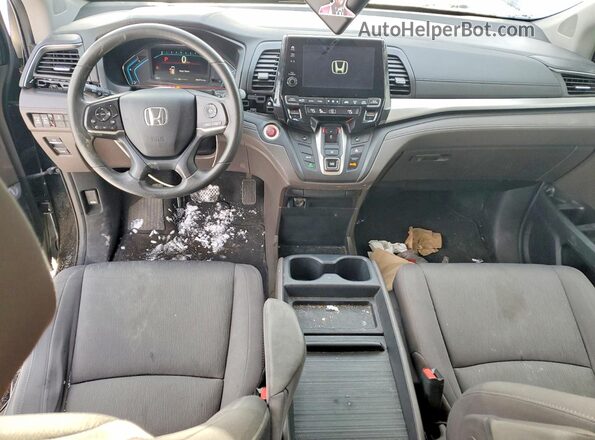 5FNRL6H57KB115491 2019 HONDA ODYSSEY Black Вид панелі приладів
