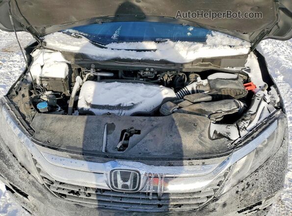 5FNRL6H57KB115491 2019 HONDA ODYSSEY Black Вид підкапотного простору