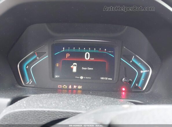 5FNRL6H57KB122716 2019 HONDA ODYSSEY Blue Widok tylnych siedzeń