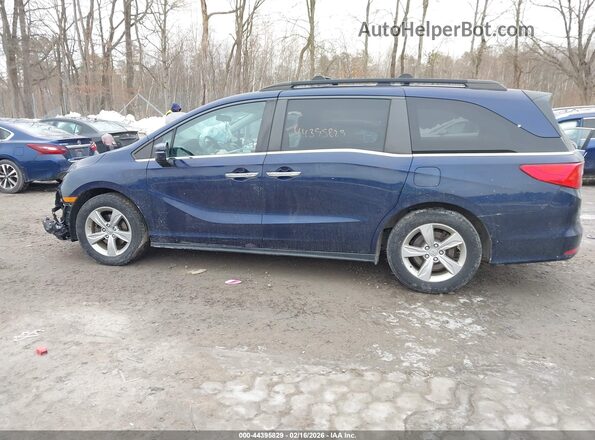 5FNRL6H57KB122716 2019 HONDA ODYSSEY Blue Widok wnętrza 360 stopni