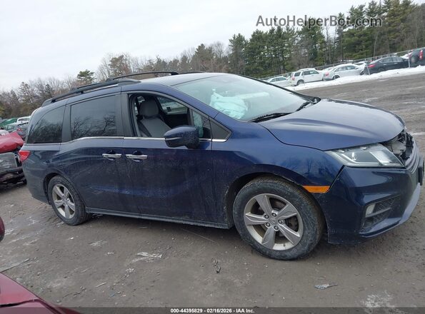 5FNRL6H57KB122716 2019 HONDA ODYSSEY Blue Widok wnętrza z tyłu