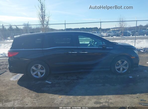 5FNRL6H5XJB033284 2018 HONDA ODYSSEY Black უკანა სალონის ხედი