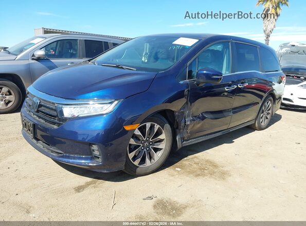 5FNRL6H62PB071741 2023 HONDA ODYSSEY Синий Передняя левая четверть