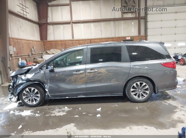 5FNRL6H69PB043337 2023 HONDA ODYSSEY Gray 360 interior view