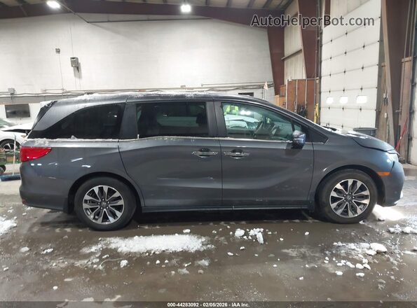 5FNRL6H69PB043337 2023 HONDA ODYSSEY Gray Rear interior view