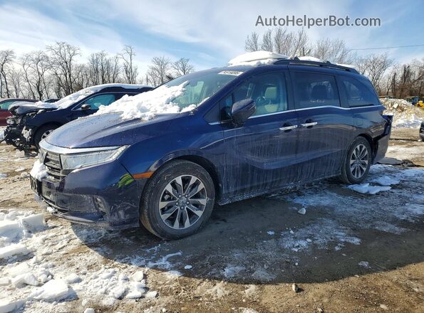 5FNRL6H69RB006646 2024 HONDA ODYSSEY Blue Front left