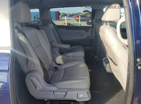 5FNRL6H73KB074388 2019 HONDA ODYSSEY Blue Widok wnętrza z tyłu
