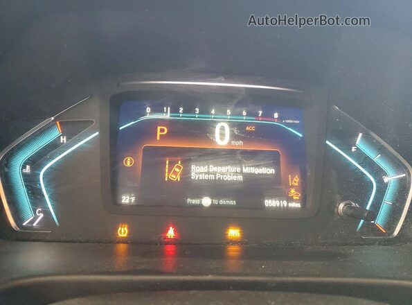 5FNRL6H77KB039224 2019 HONDA ODYSSEY Burgundy Widok zestawu wskaźników