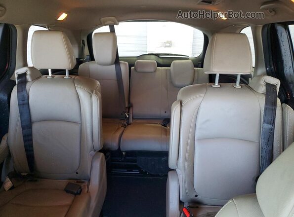5FNRL6H77KB039224 2019 HONDA ODYSSEY Burgundy Widok tylnych siedzeń