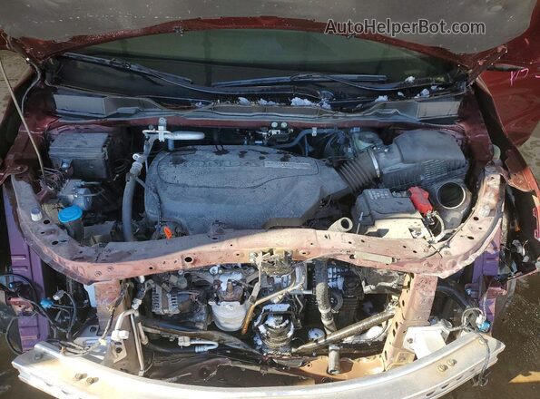 5FNRL6H77KB039224 2019 HONDA ODYSSEY Burgundy Widok komory silnika