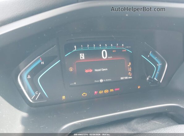 5FNRL6H77KB094207 2019 HONDA ODYSSEY Gray Vista de los asientos traseros