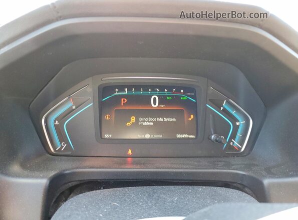 5FNRL6H77KB122037 2019 HONDA ODYSSEY White ხელსაწყოთა პანელის ხედი