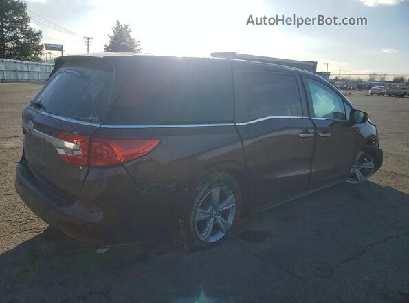 5FNRL6H77KB138299 2019 HONDA ODYSSEY Burgundy Trasero derecho