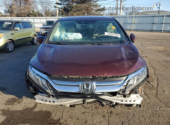 5FNRL6H77KB138299 2019 HONDA ODYSSEY Burgundy Vista frontal