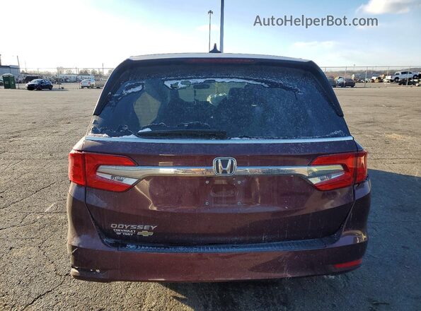 5FNRL6H77KB138299 2019 HONDA ODYSSEY Burgundy Vista trasera