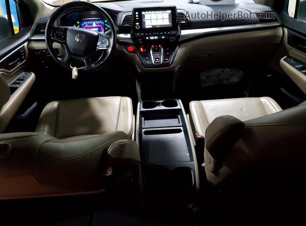 5FNRL6H79KB111072 2019 HONDA ODYSSEY White Widok deski rozdzielczej
