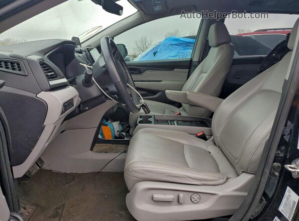 5FNRL6H82KB051449 2019 HONDA ODYSSEY Черный Вид салона спереди