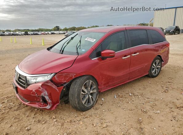 5FNRL6H83NB058253 2022 HONDA ODYSSEY Красный Передняя левая четверть