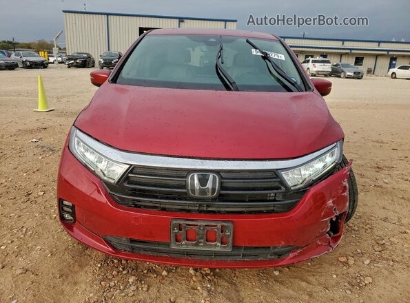 5FNRL6H83NB058253 2022 HONDA ODYSSEY Красный Вид спереди