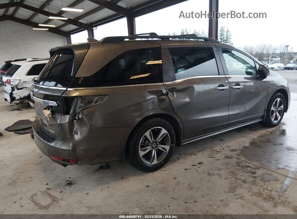 5FNRL6H85JB010540 2018 HONDA ODYSSEY Gray Trasero derecho