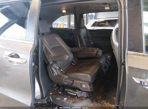 5FNRL6H85JB010540 2018 HONDA ODYSSEY Gray Vista de la etiqueta del VIN