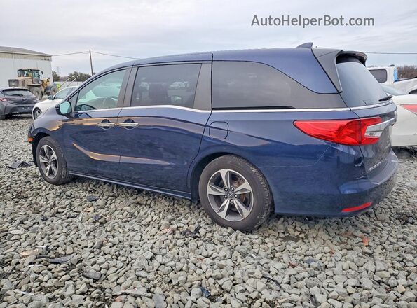 5FNRL6H85JB020985 2018 HONDA ODYSSEY Blue Задня ліва чверть