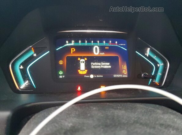 5FNRL6H85JB020985 2018 HONDA ODYSSEY Blue Вид щитка приладів