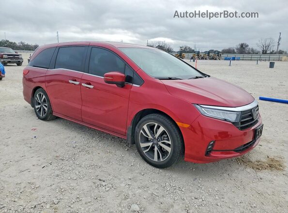 5FNRL6H88NB066932 2022 HONDA ODYSSEY Красный Передняя правая четверть