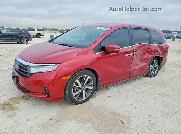 5FNRL6H88NB066932 2022 HONDA ODYSSEY Красный Передняя левая четверть
