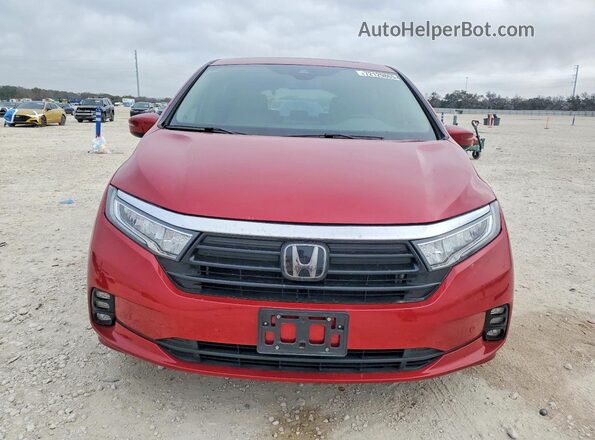 5FNRL6H88NB066932 2022 HONDA ODYSSEY Красный Вид спереди