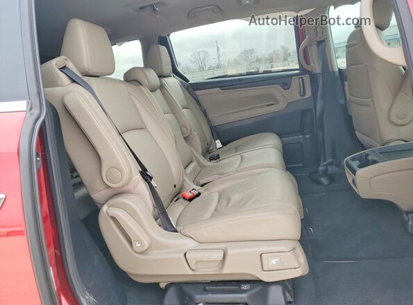 5FNRL6H88NB066932 2022 HONDA ODYSSEY Красный Вид задней части салона