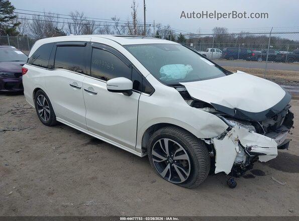 5FNRL6H91JB033399 2018 HONDA ODYSSEY White Delantero derecho