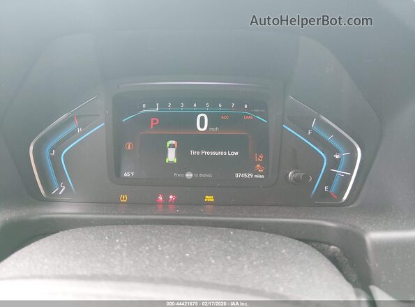 5FNRL6H92KB105180 2019 HONDA ODYSSEY Серый Вид задних сидений