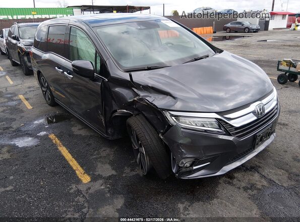 5FNRL6H92KB105180 2019 HONDA ODYSSEY Серый Передняя правая четверть